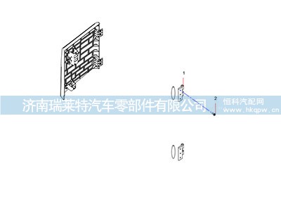 JSS006422604,右侧平台侧挡板铰链,济南瑞莱特汽车零部件有限公司