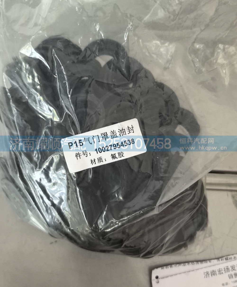 10027954538,P15气门罩盖油封10027954538,济南耀顺汽车配件有限公司（重汽、潍柴发动机小件专卖）