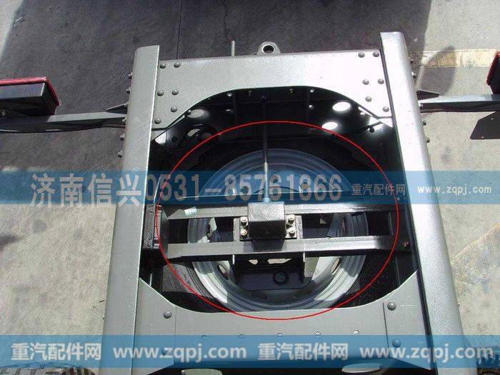 AZ9625860065,备轮固定架带传动装置总成（后置）,济南信兴汽车配件贸易有限公司