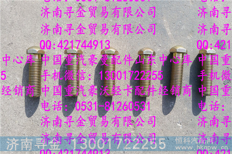 ,豪沃轻卡前轮限位螺钉,济南寻金贸易有限公司