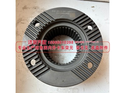 810.39115-0417  二轴突元 原厂 二轴输出凸缘 / 输出法兰 155×4×38×83 φ90×27 φ105×22 齿长64/70 4孔φ12图2