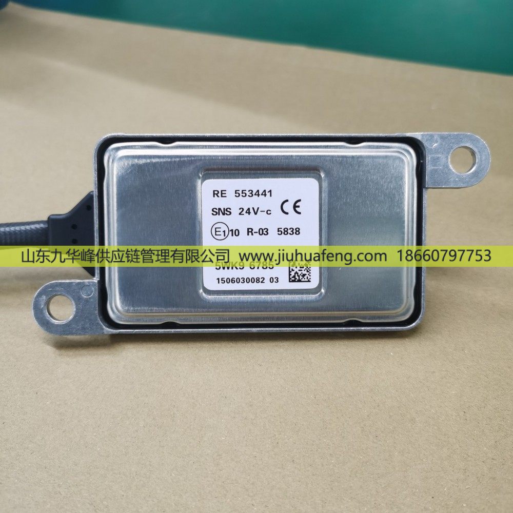 氮氧传感器 Nox Sensor RE553441 5WK96785 方6针 SNS 24V-c 大陆电子 适用于约翰迪尔拖拉机/RE553441 5WK96785