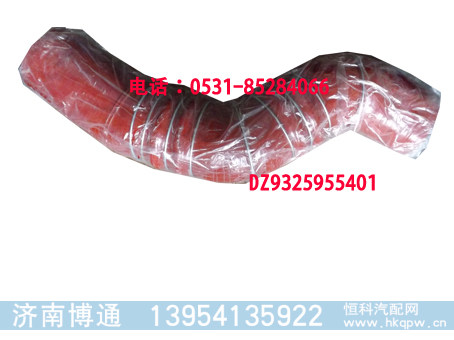 DZ95259535401,中冷器成型出气管,济南博通重汽备件库