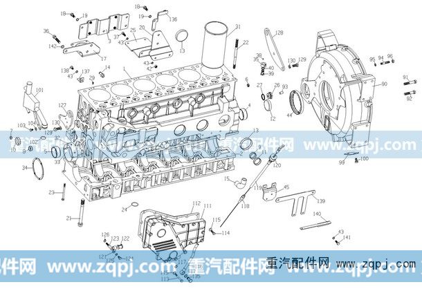 R61540010009,单缸空压机正时齿轮室,济南驰纳重型汽车进出口贸易有限公司