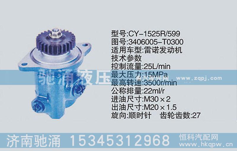 3406005-T0300,雷諾系列轉(zhuǎn)向泵,濟南馳涌貿(mào)易有限公司