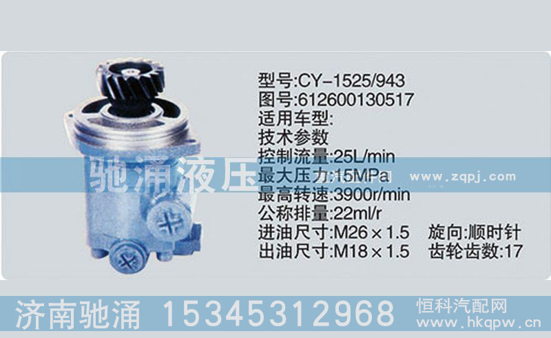 612600130517,齒輪泵系列轉(zhuǎn)向泵,濟(jì)南馳涌貿(mào)易有限公司