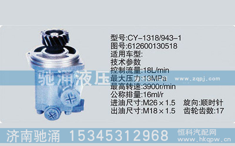 612600130518,齒輪泵系列轉(zhuǎn)向泵,濟(jì)南馳涌貿(mào)易有限公司