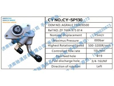 AGRALE 7500/8500,American vehicle转向助力泵 AGRALE 7500/8500转向泵 转向助力叶片泵,济南驰涌贸易有限公司