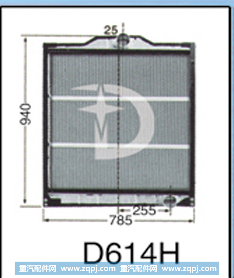 D614H,散热器,济南鼎鑫汽车散热器有限公司