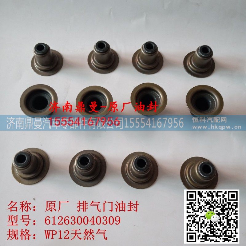 612630040309,潍柴发动机气门油封天然气,济南鼎曼汽车零部件有限公司