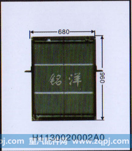 H1130020002A0,水箱,济南铭洋汽车散热器有限公司