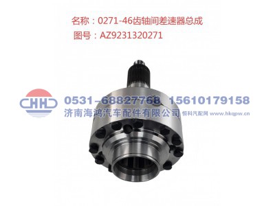 AZ9231320271+001,强化型轴间差速器总成(十字轴和行星轮间有铜衬套),济南海鸿汽车配件有限公司