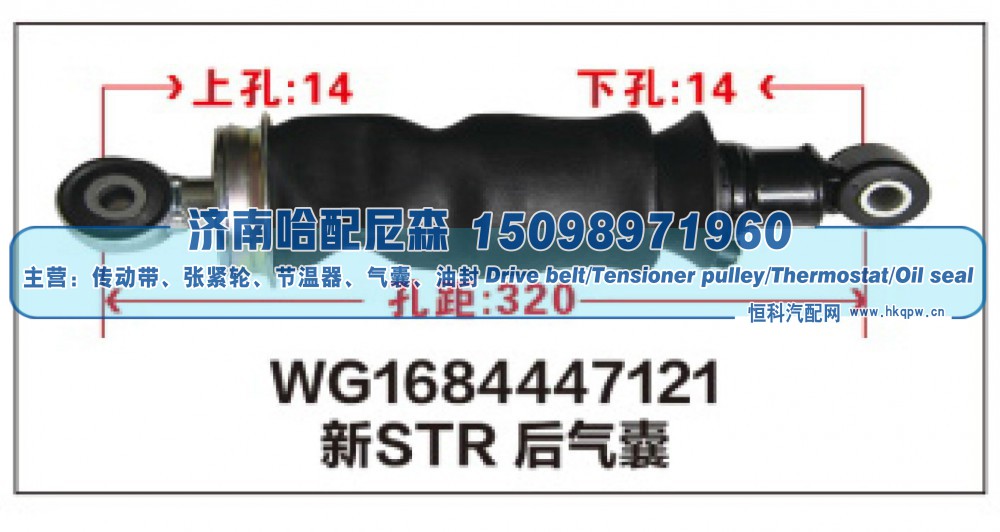 WG1684447121,WG1684447121新STR后气囊,济南哈配尼森汽车配件有限公司
