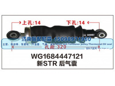 WG1684447121,WG1684447121新STR后气囊,济南哈配尼森汽车配件有限公司