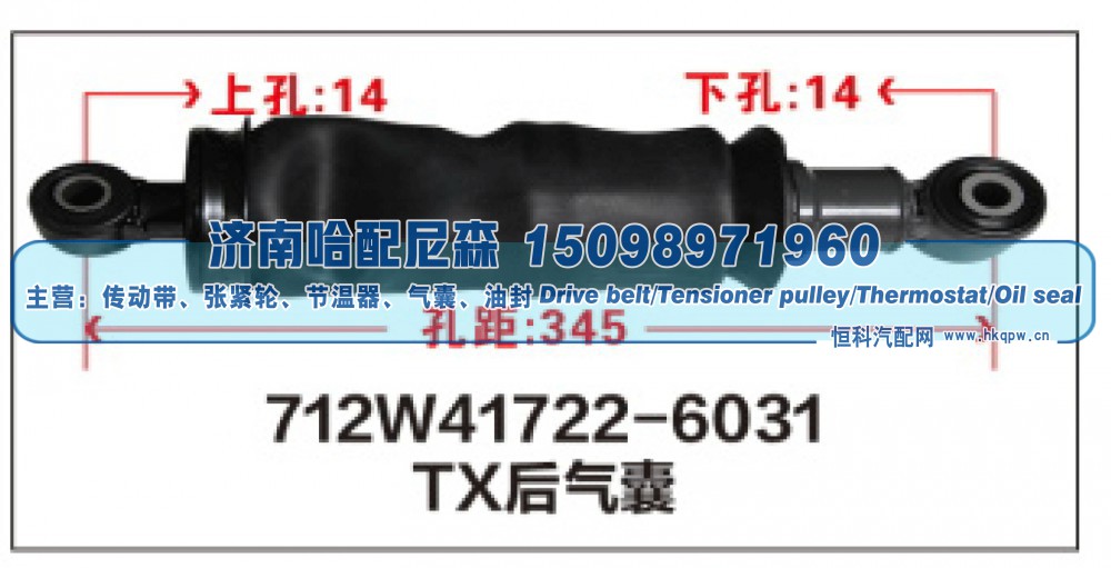 712W41722-6031 TX后气囊