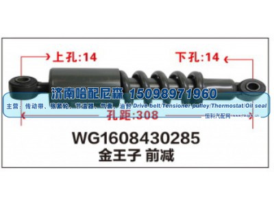 WG1608430285,WG1608430285金王子前减震器,济南哈配尼森汽车配件有限公司