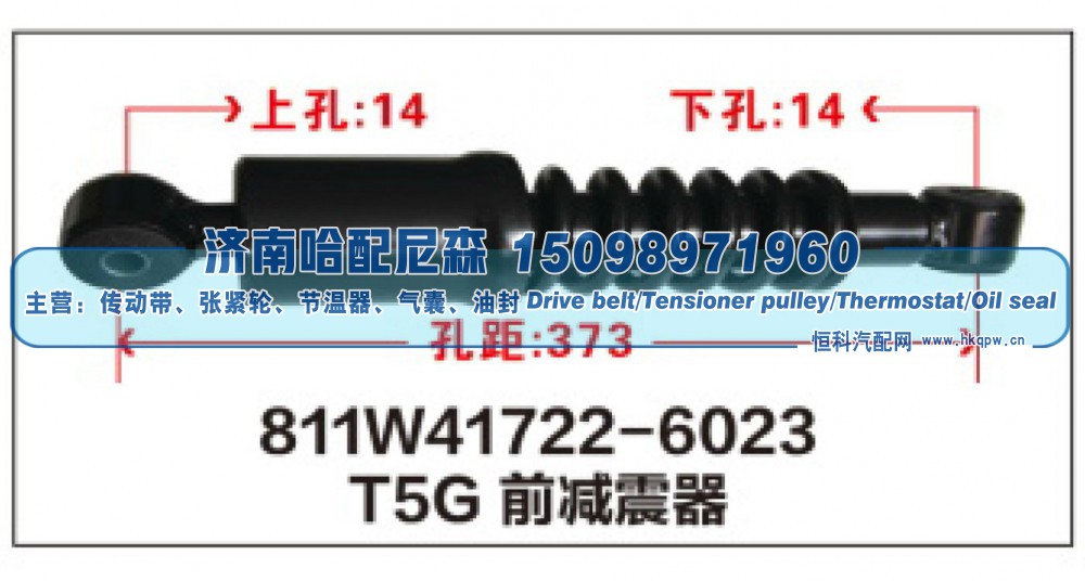 811W41722-6023,T5G前减震器811W41722-6023,济南哈配尼森汽车配件有限公司