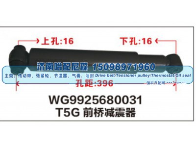 WG9925680031,T5G前桥减震器WG9925680031,济南哈配尼森汽车配件有限公司