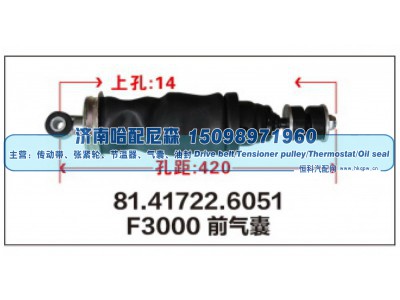 81.41722.6051,F3000前气囊81.41722.6051,济南哈配尼森汽车配件有限公司