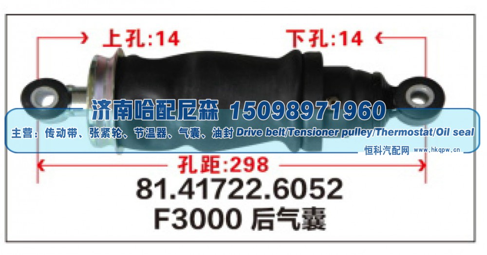 81.41722.6052,F3000 后气囊81.41722.6052,济南哈配尼森汽车配件有限公司