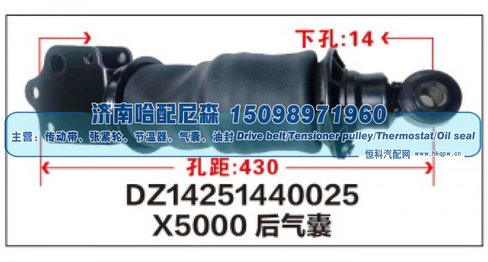 X5000后气囊DZ14251440025