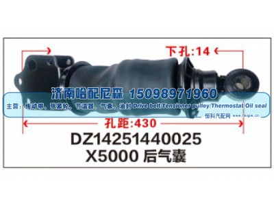 DZ14251440025,X5000后气囊DZ14251440025,济南哈配尼森汽车配件有限公司