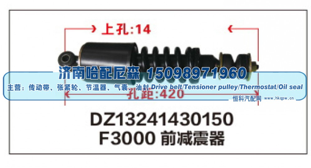 DZ13241430150,F3000前减震器DZ13241430150,济南哈配尼森汽车配件有限公司
