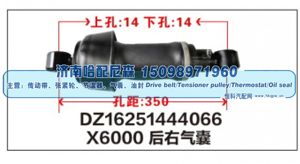 DZ16251444066,X6000后右气囊DZ16251444066,济南哈配尼森汽车配件有限公司