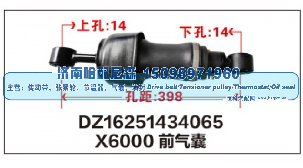 DZ16251434065,X6000前气囊DZ16251434065,济南哈配尼森汽车配件有限公司