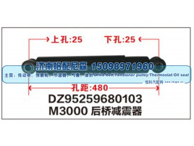 DZ95259680103,M3000后桥减震器DZ95259680103,济南哈配尼森汽车配件有限公司