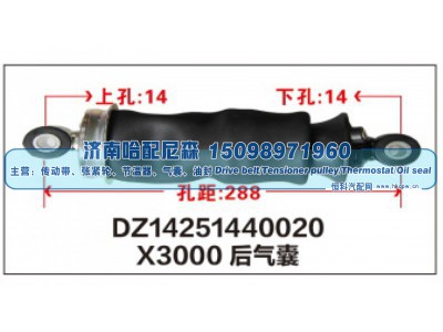 DZ14251440020,X3000后气囊DZ14251440020,济南哈配尼森汽车配件有限公司