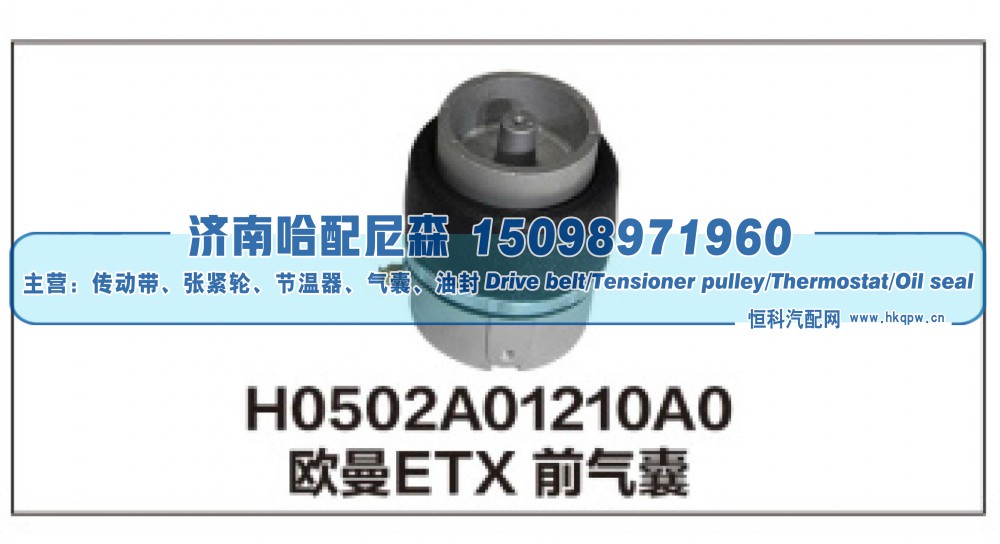 H0502A01210A0,H0502A01210A0欧曼ETX前气囊,济南哈配尼森汽车配件有限公司