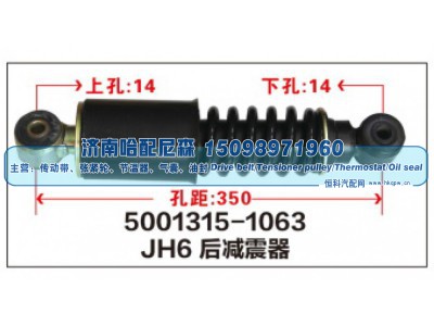 5001315-1063,JH6后减震器5001315-1063,济南哈配尼森汽车配件有限公司