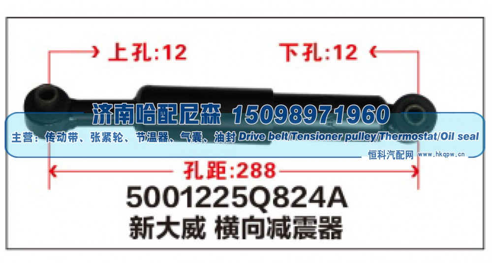 5001225Q824A,新大威横向减震器,济南哈配尼森汽车配件有限公司