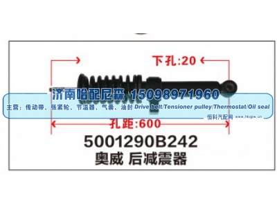 5001290B242,奥威后减震器,济南哈配尼森汽车配件有限公司