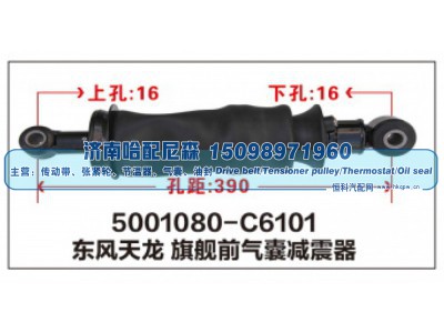 5001080-C6101,东风天龙旗舰前气囊减震器,济南哈配尼森汽车配件有限公司