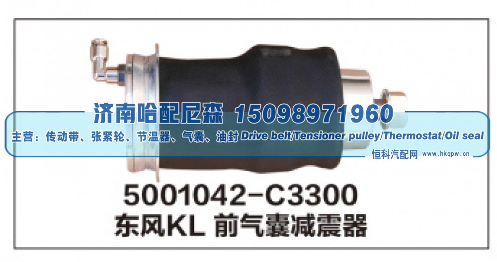 5001042-C3300,东风KL前气囊减震器,济南哈配尼森汽车配件有限公司