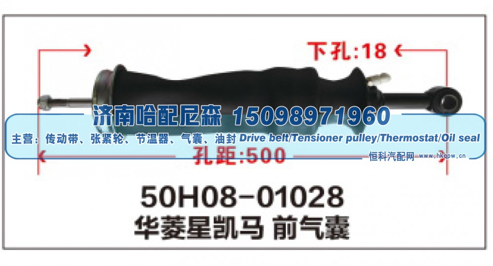 50H08-01028,华菱星凯马前气囊,济南哈配尼森汽车配件有限公司