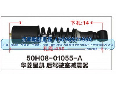 50H08-01055-A,华菱星凯后驾驶室减震器,济南哈配尼森汽车配件有限公司