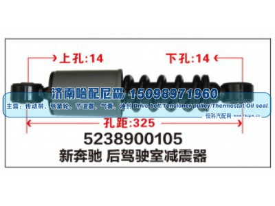 5238900105,新奔驰后驾驶室减震器,济南哈配尼森汽车配件有限公司