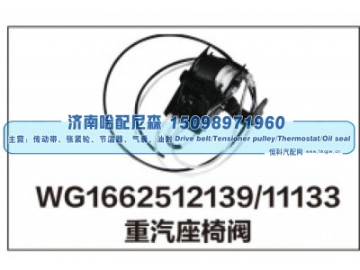 WG1662512139/11133,重汽座椅阀,济南哈配尼森汽车配件有限公司