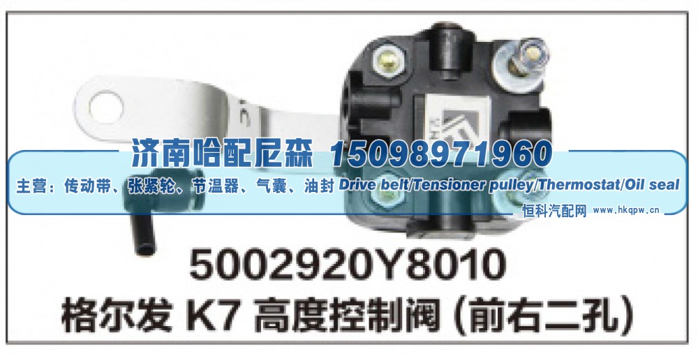 5002920Y8010格尔发K7高度控制阀(前右二孔)