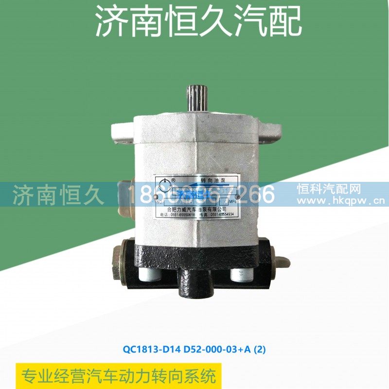 QC18/13-D14 D52-000-03+A,上柴6114齿轮泵,济南恒久汽车配件有限公司