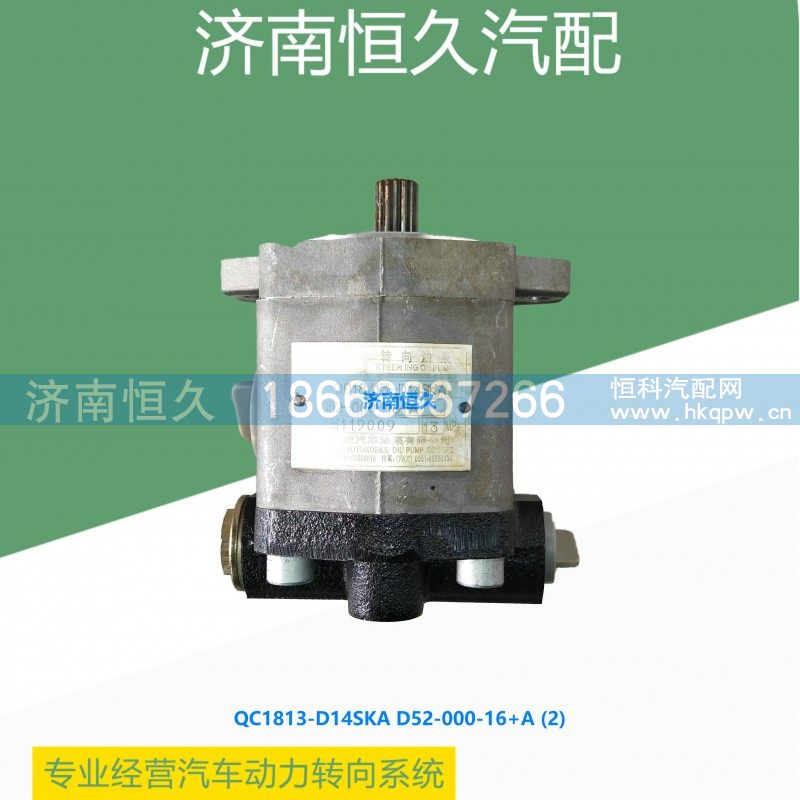 QC18/13-D14SKA D52-000-16+A,上柴6114齿轮泵,济南恒久汽车配件有限公司