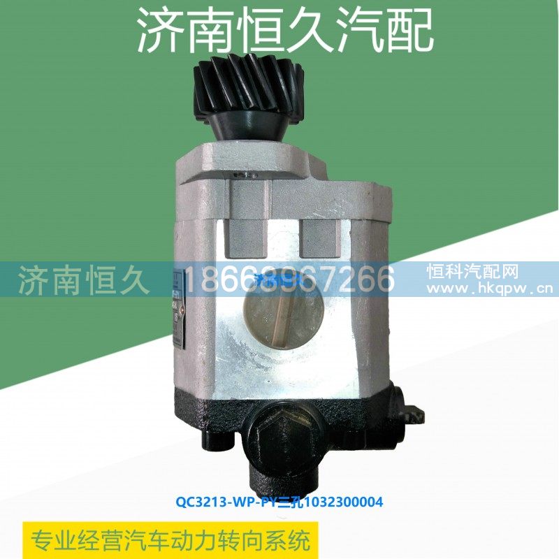 QC32/13-WP-PY三孔1032300004,潍柴斯太尔WP10齿轮泵,济南恒久汽车配件有限公司