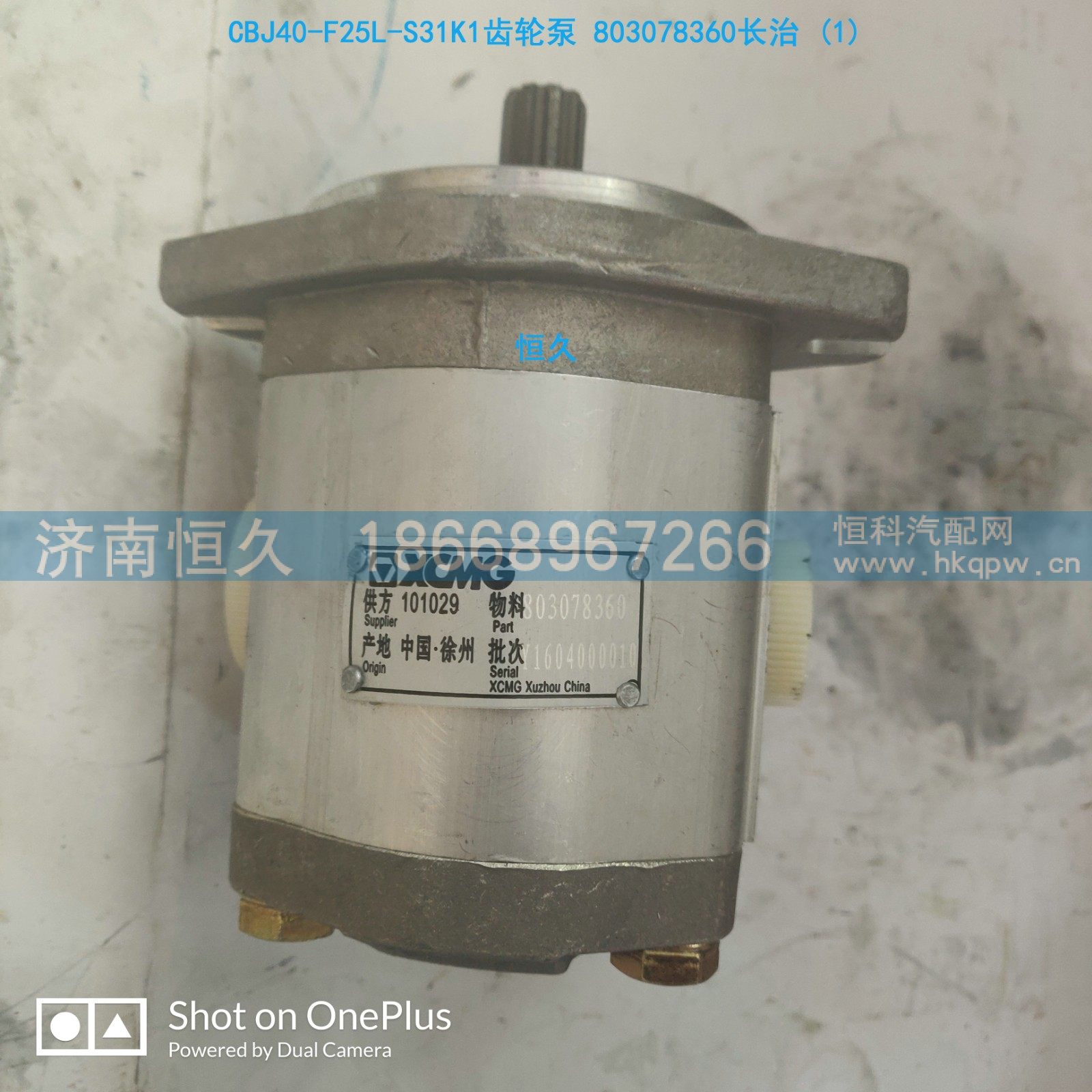 CBJ40-F25L-S31K1,长治齿轮泵,济南恒久汽车配件有限公司