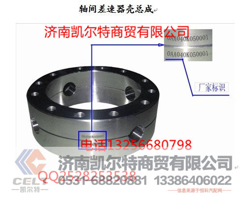 AZ9981320136,轴间差速器壳总成,济南凯尔特商贸有限公司
