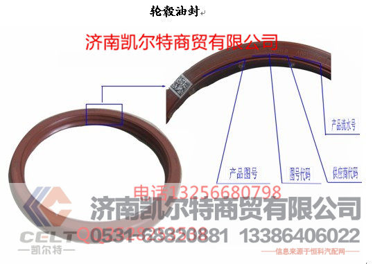 重汽配件豪沃金王子STRWG9970340113-轮毂油封