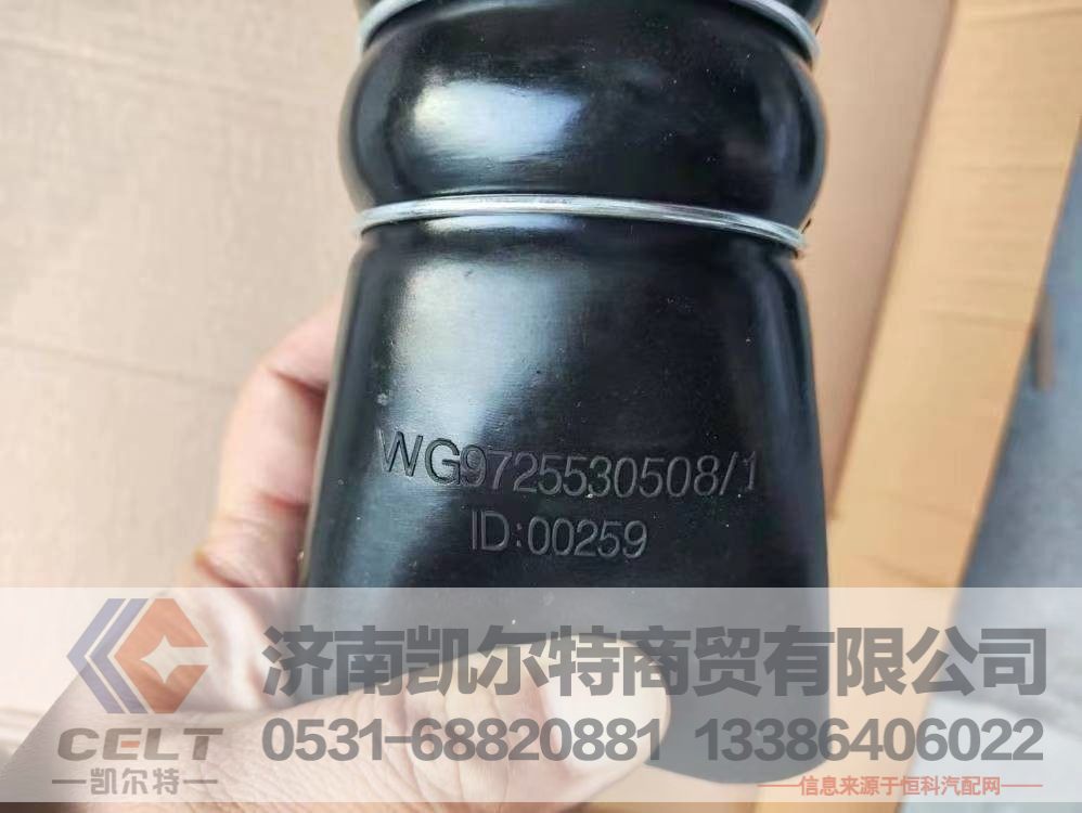 WG9725530508,散热器出水胶管,济南凯尔特商贸有限公司