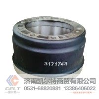 厂价供应 Brake Drum 3171743 刹车鼓 外贸 重汽豪沃斯太尔汕德卡豪瀚前制动鼓后制动鼓